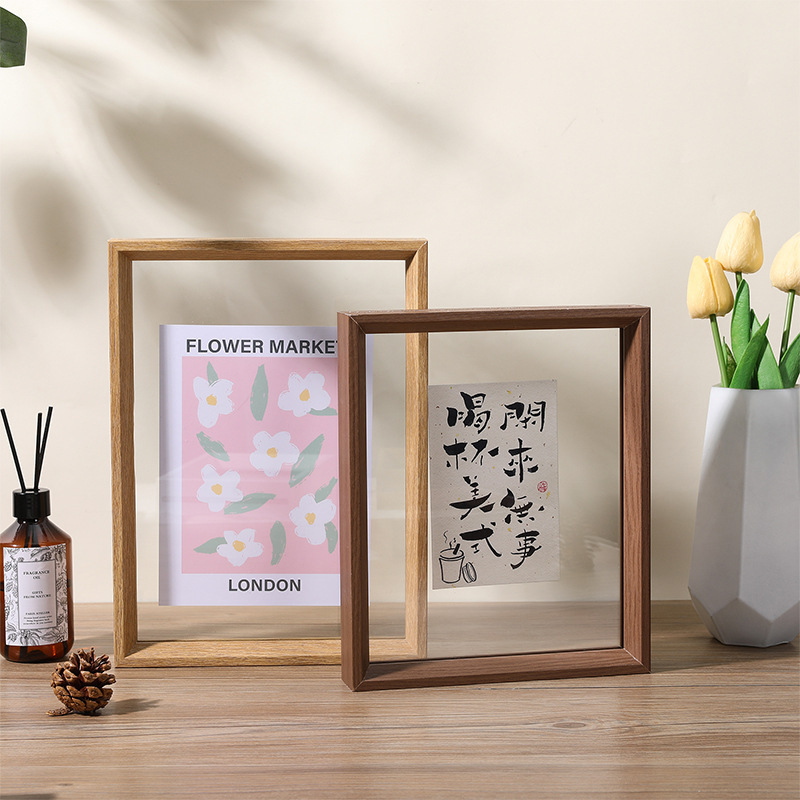 Double-sided transparent Photo Frame 7-inch a4 square display picture frame mounting calligraphy frame poster frame DIY specimen frame wholesale