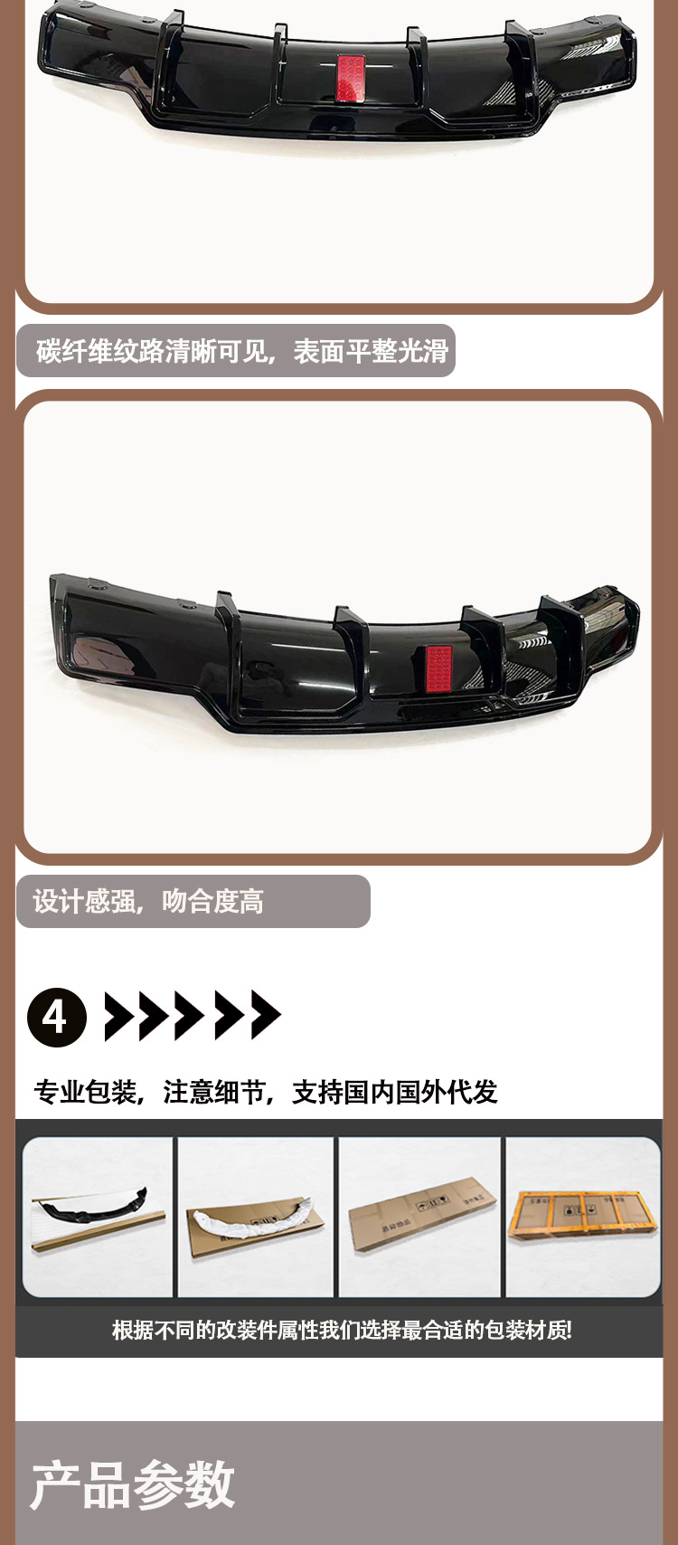 Applicable to 2019-2023 Tesla Model 3 competitive rear lip tail lip rear spoiler