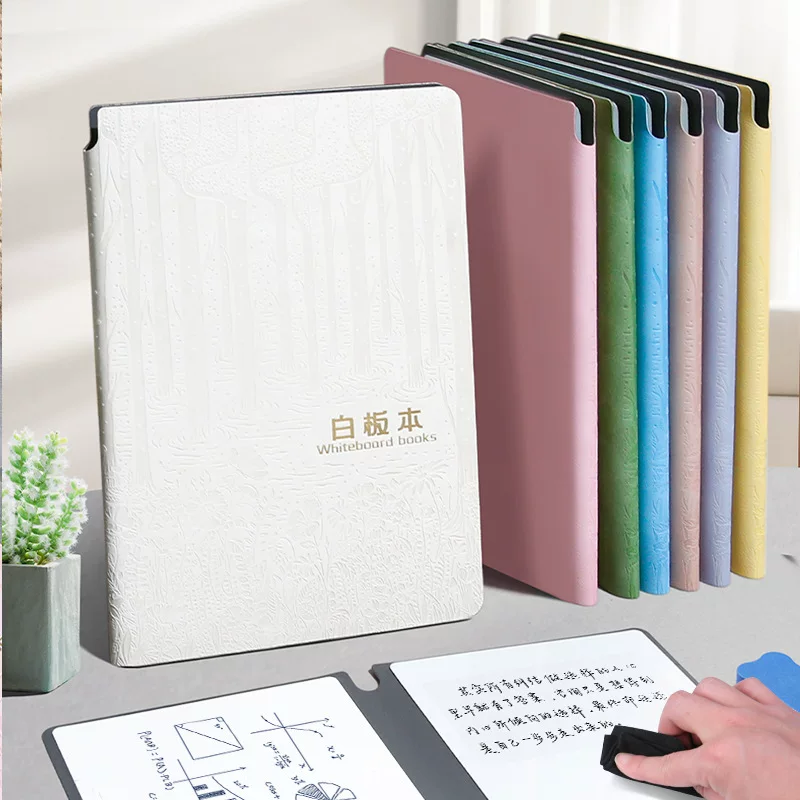Whiteboard notebook a5 small whiteboard portable erasable desktop noteboard message board office plan portable writing