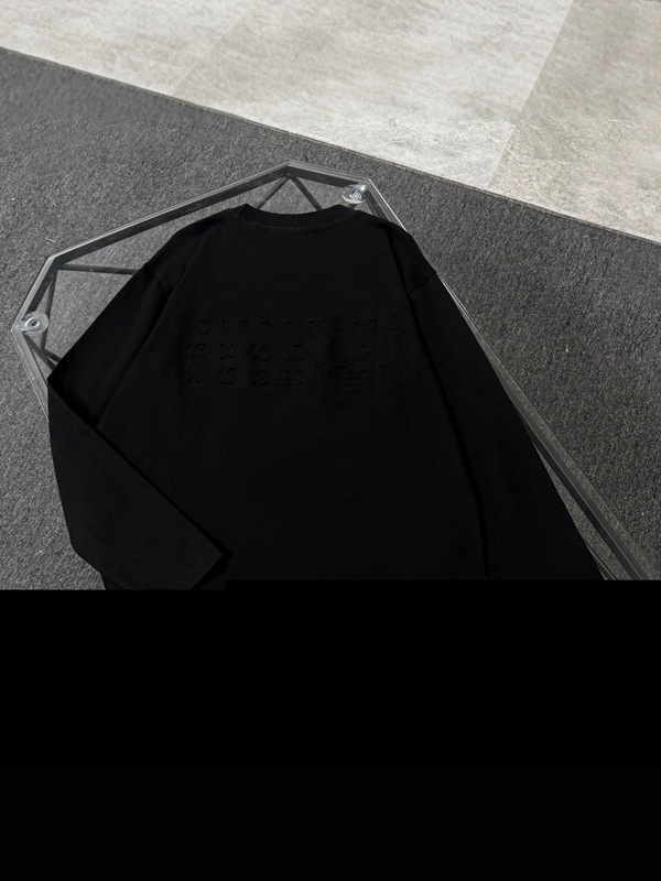 正确版原标MM家25新款刺绣宽松长袖T恤男女同款休闲百搭高克重|undefined