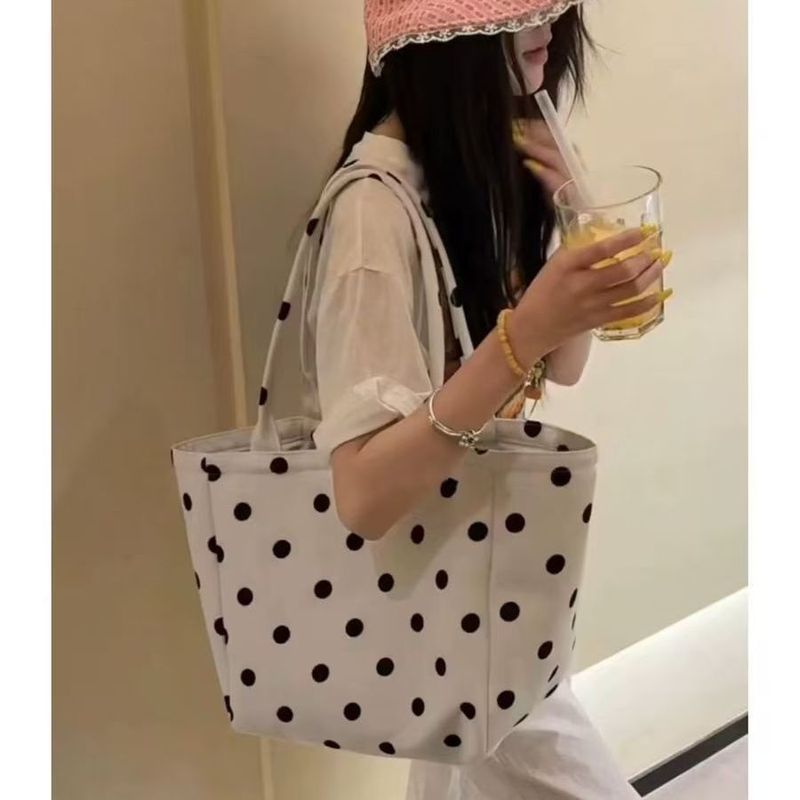 高级感女士包包帆布包设计感小众大容量单肩包复古格子学生书包潮|undefined