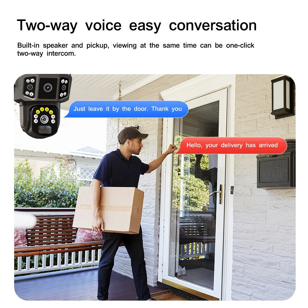 Wise Doctor Solar Surveillance Camera Outdoor 4G Full-Color Night Vision HD Smart Tracking Monitoring Camera
