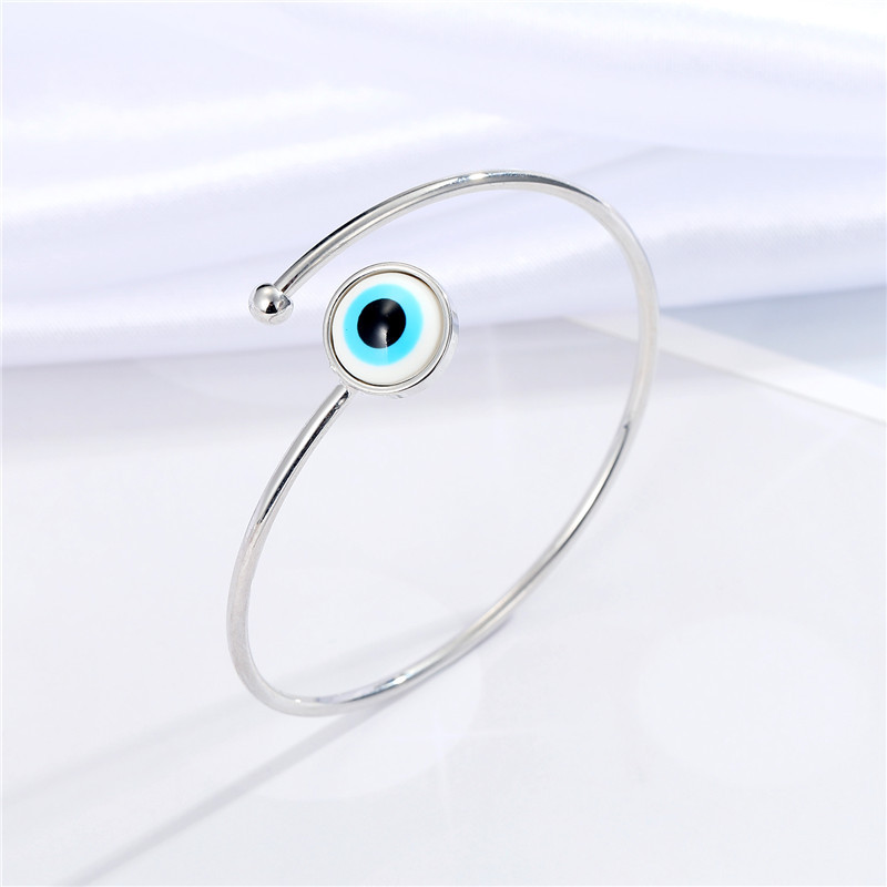 Wholesale Jewelry Multicolor Devil's Eye Open Bracelet Nihaojewelry display picture 3