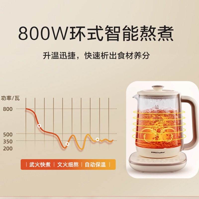 荣事达养生壶家用多功能2.2升大容量加厚保温办公室自动煮花茶壶|undefined