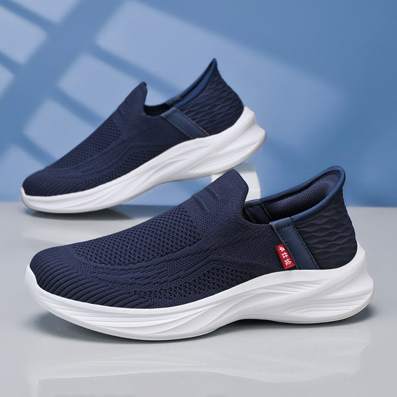 Comfortable Walking Shoes for Middle-Aged and Elderly People, Summer Foot-Slip Sports and Leisure Dad Running Shoes, Breathable Mesh Shoes for the Elderly