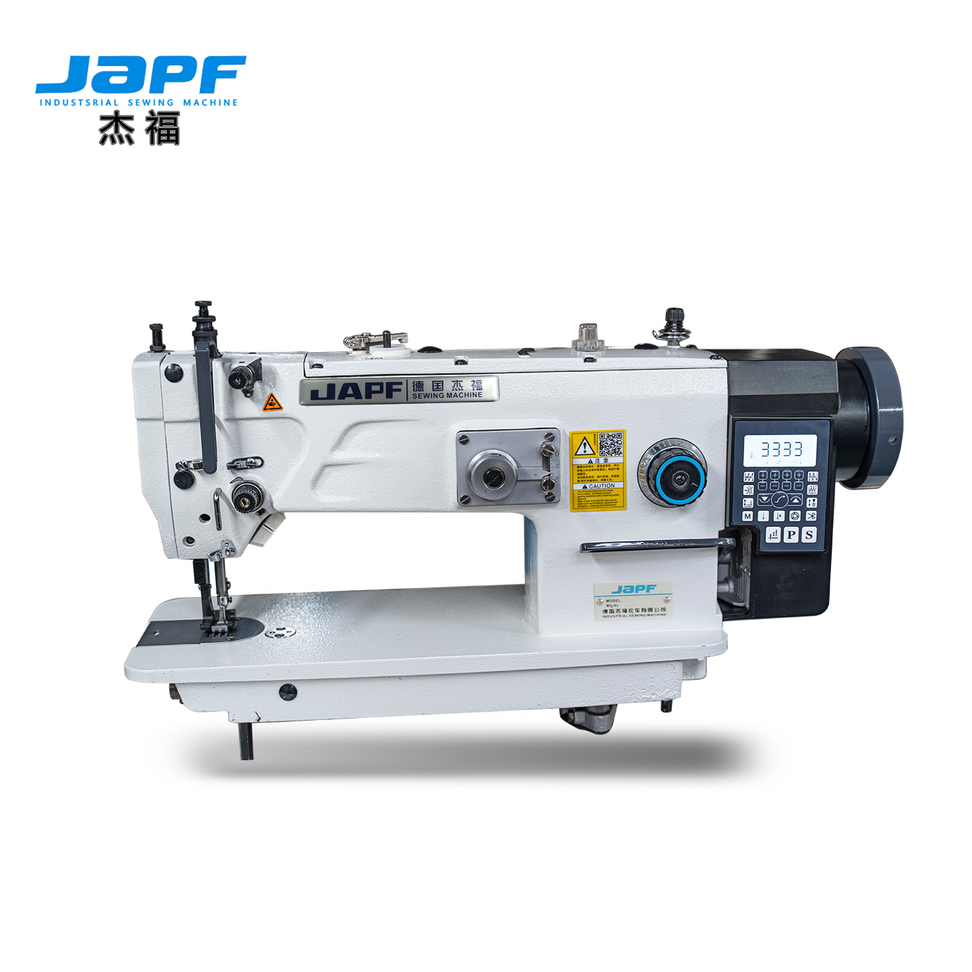 杰福2530直驱双驱动电脑花样同步曲折缝人字车大旋梭厚料缝纫机