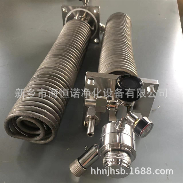SC-D14M14-320P单盘管不锈钢高温筒型取样冷却器- 海恒诺净化厂家