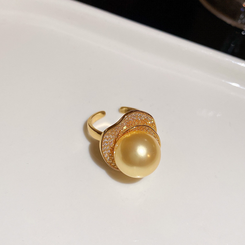 Flor de circón medieval, collar de perlas, aretes, conjunto de anillos, cadena de clavícula de todo fósforo de moda, joyería de lujo de alta gama ligera