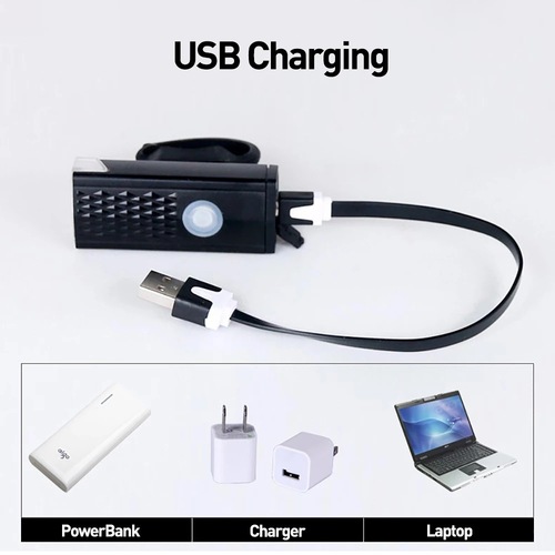 Bicycle headlight taillight set USB rechargeable high-bright lighting cycling warning Sirius accessories taillight