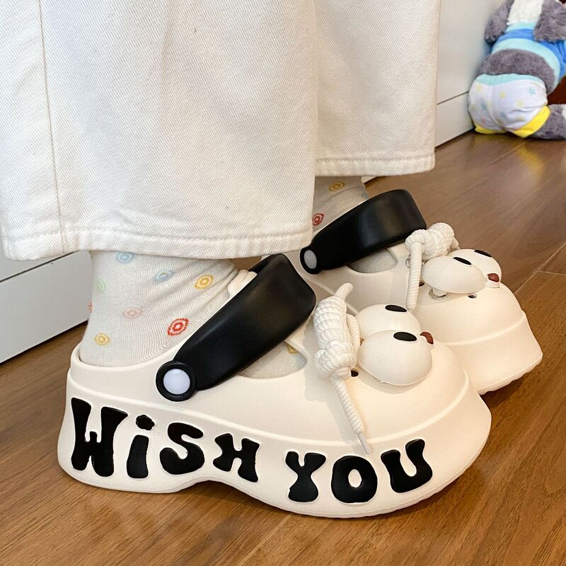 Back-To-School Season Thick-Soled Non-Slip Eva Clogs for Students, Women's Style, Suitable for Beach Vacations, Summer Outdoor Wear, Height-Increasing Closed-Toe Sandals