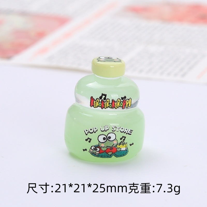 立体动物饮料瓶食玩卡通手工diy饰品配件奶油胶树脂小配件材料包|undefined