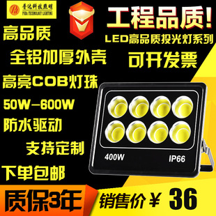 LED High Light Efficiency Flood Light COB Waterproof Spotlight Outdoor High Pole Stadium Spotlight 50-600W Flood Light
