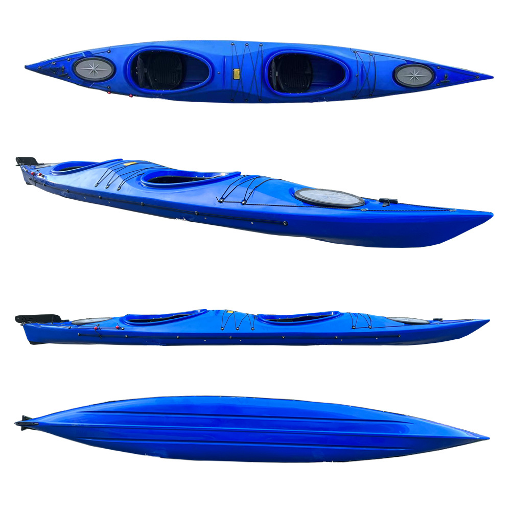 Cross-Border New Model 5.2m Person Ocean Boat Rigid Boat Raft Kayak Drifting Plastic Boat Platform Boat Canoe