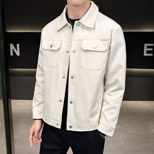 2024 New Jacket Men's Outdoor Casual Sports Jacket Fashion Lapel Fashionable Comfortable Windproof All-match Spring and Autumn
