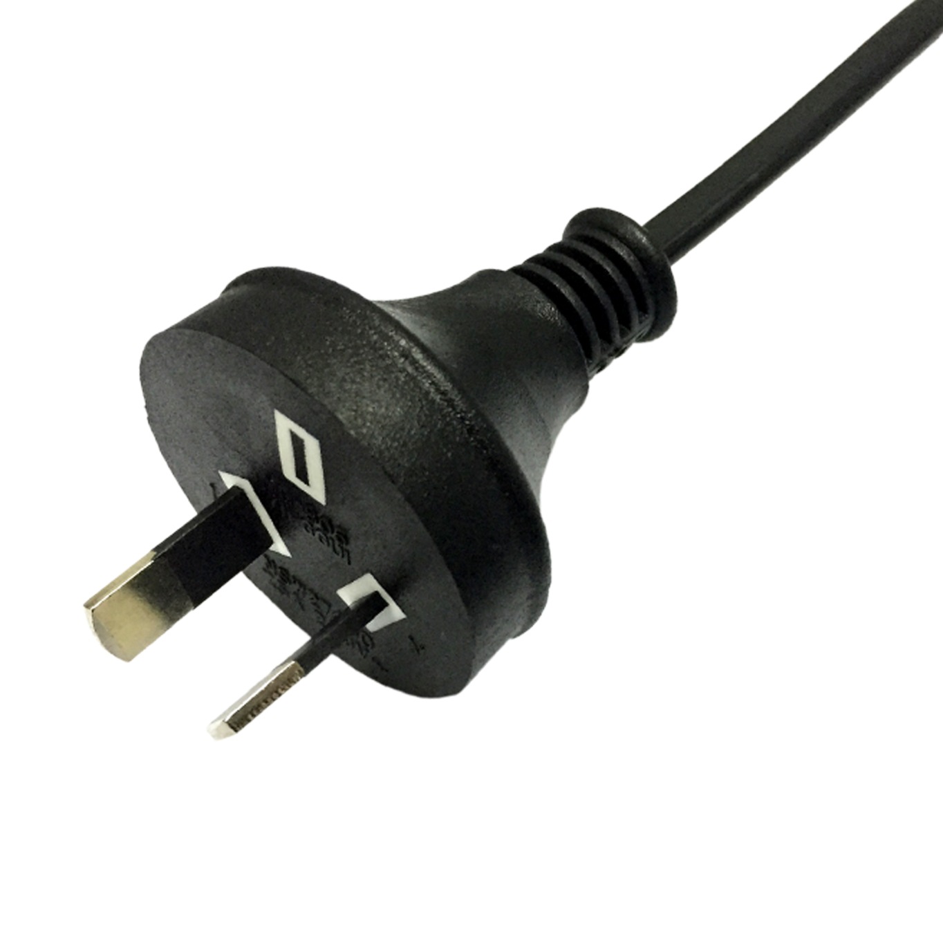 saa插头电源线澳规二插，澳洲澳式二芯八字尾认证插头电源线