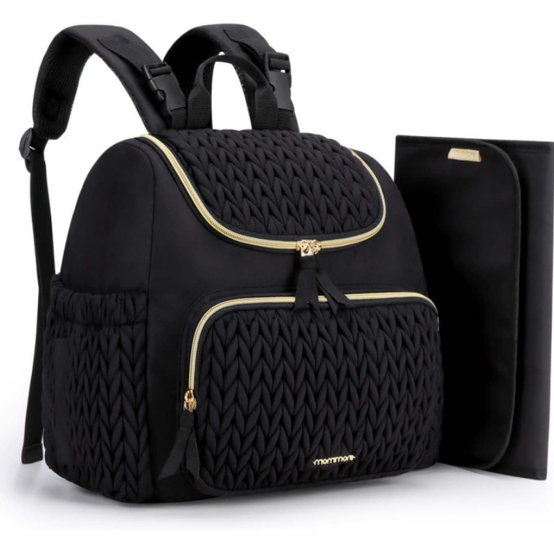 Amazon Mommy Bags, mochila de hombro de gran capacidad, mochila de carro para bebés, expansión transpirable