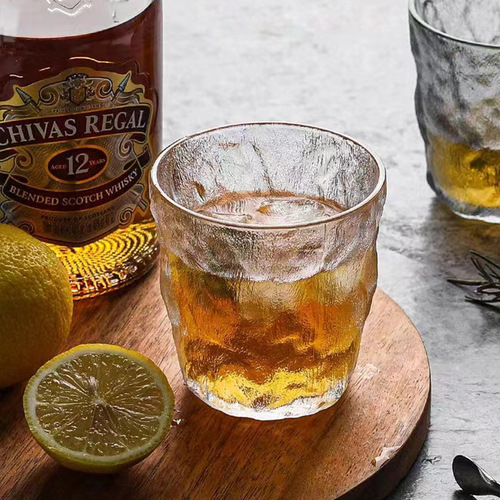 Japanese style glacier cup high-looking glass cup internet celebrity whiskey cup wholesale foreign wine cup water cup ins style cup