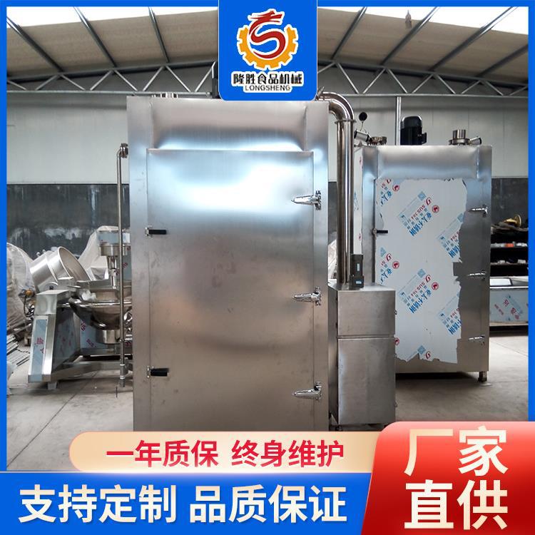 红肠全套加工设备 香肠蒸煮烘干烟熏炉 电加热全自动烟熏机器