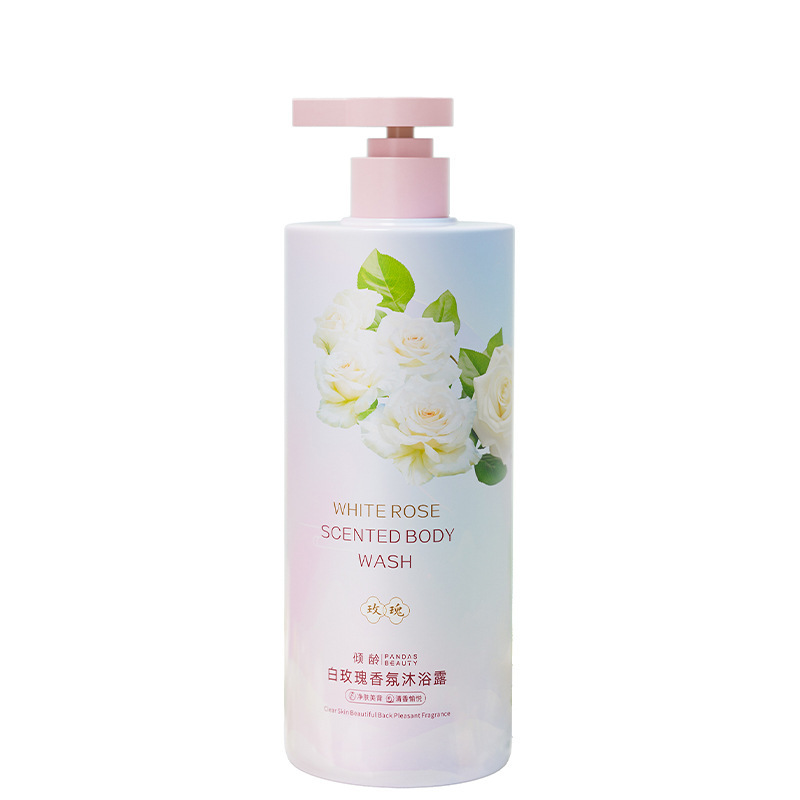 Gel de ducha con fragancia de flor de cerezo rosa blanca verde 800ml control de aceite limpiador hidratante fabricante duradero image 7
