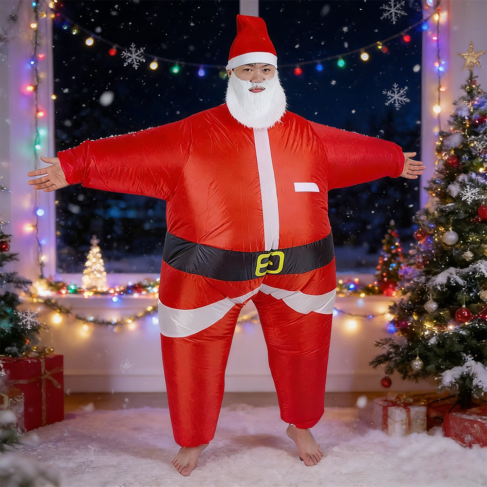 Disfraz de árbol de Navidad, accesorios de Navidad para fiestas internacionales, pingüino, muñeco de nieve, árbol de Navidad, Papá Noel, disfraz inflable
