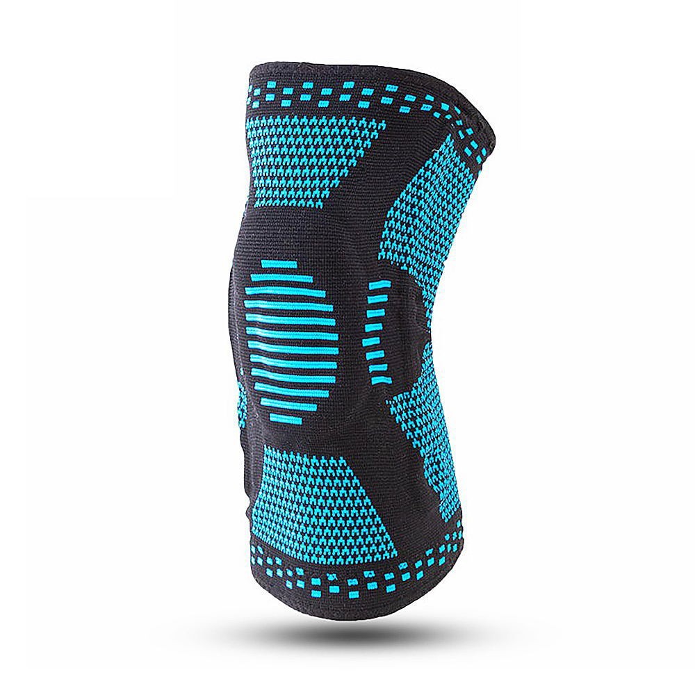 Rodillera de punto de verano ciclismo al aire libre de silicona resistente a la caída deportes transpirable apoyo presurizado de baloncesto de la aptitud al por mayor