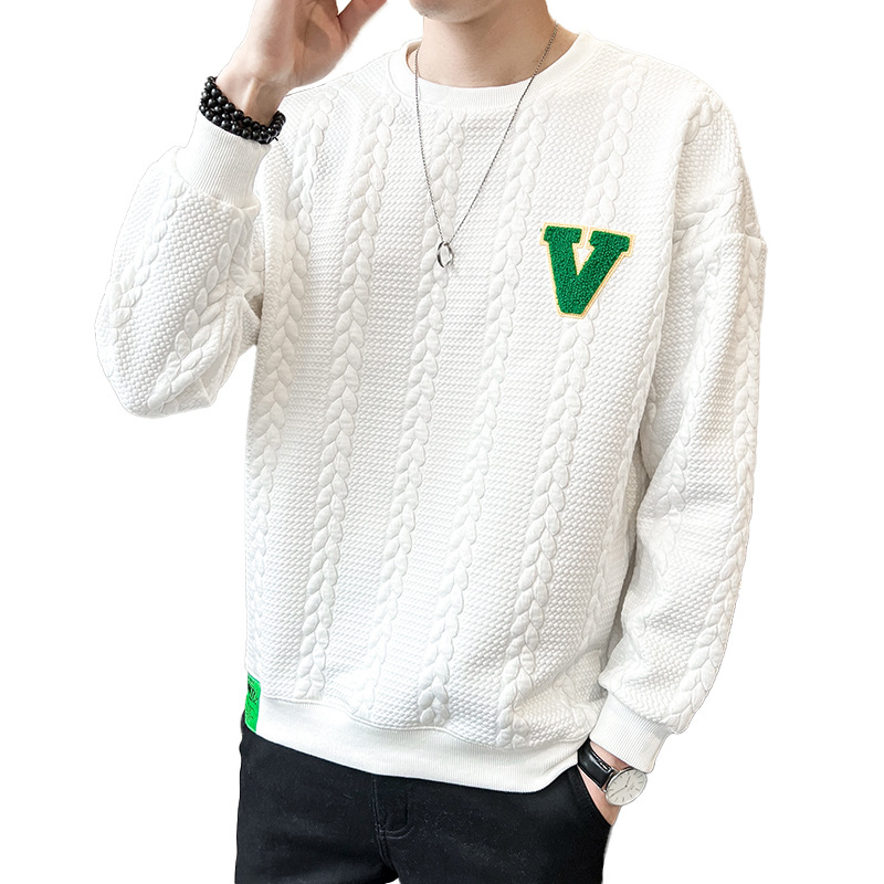 Men's hoodie a unique design feel for and autumn, 2022 new trendy brand round neck men's early spring lining with long_voghion.com