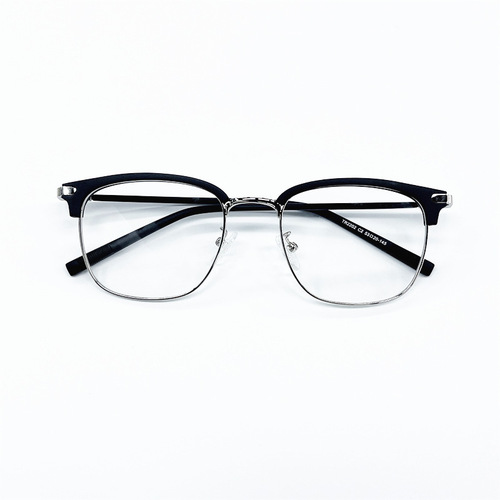 Qianai's new myopia glasses for men can be equipped with high-precision fashionable square glasses frames and half-frame business glasses frames