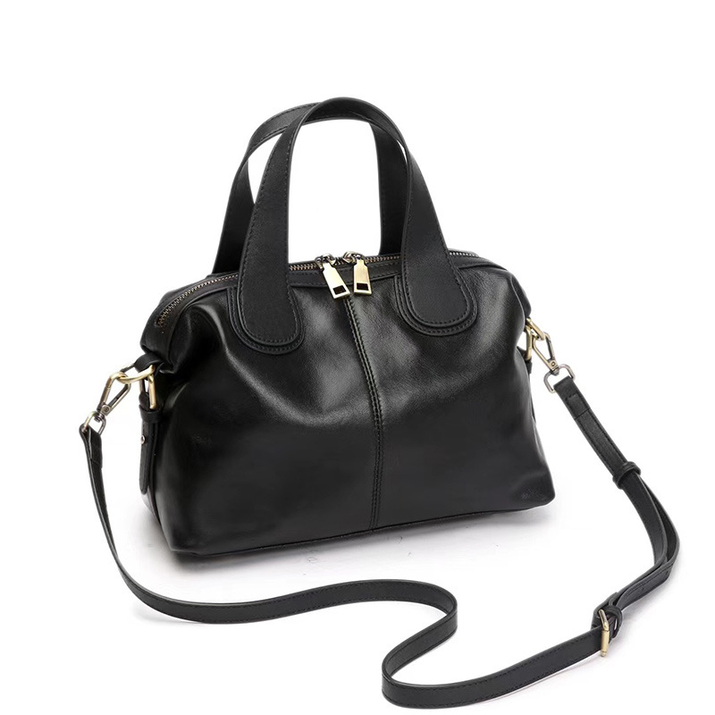 2025 New Top Grain Vegetable-Tanned Cowhide Pillow Bag For Women, Large Capacity Handbag & Crossbody Bag, Luxury Commuter Versatile Bag - Thumbnail 6