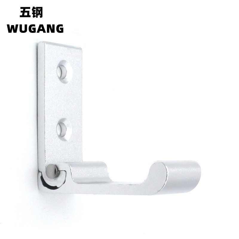 Gancho para ropa plegable de cabeza redonda de aleación de aluminio de cinco acero Gancho invisible sin perforaciones Gancho para ropa sin pegamento de uñas Gancho para ropa de pared