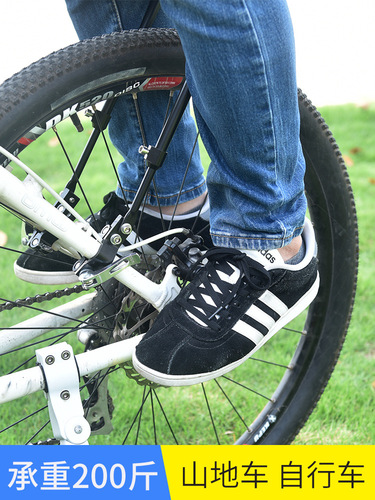 Bicycle rear seat, manganese steel pedals, mountain bikes, children's bicycles, foldable rear wheels, passenger pedal accessories