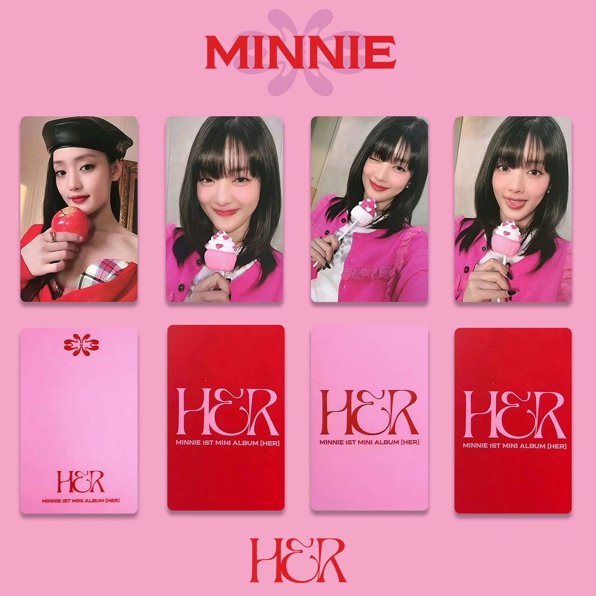 (G) i-dle MINNIE SOLO альбом периферийная фото карта HER специальная K4TWON фото карта песня карта