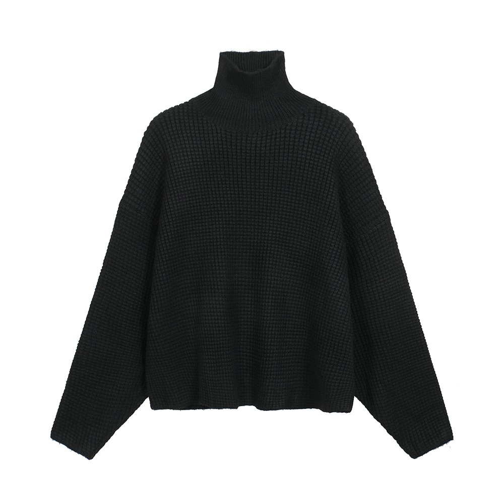 24FW nuevo FOG ESSENTIALS piña flor de punto hombre y mujer suéter de cuello alto casual suelto