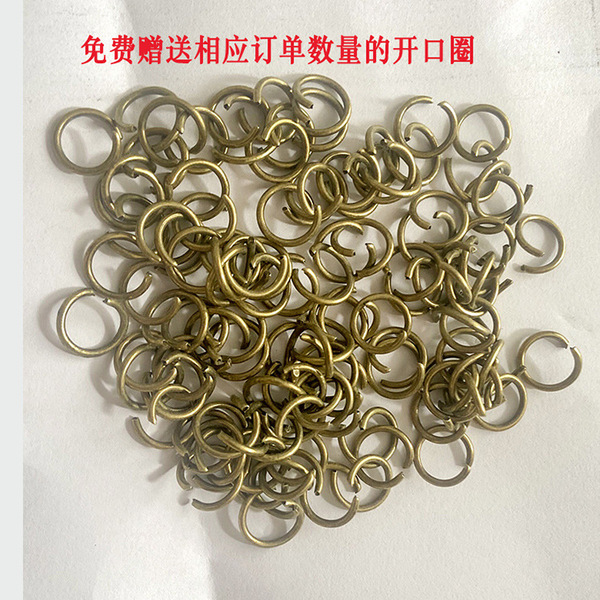 Woven leather keychain handmade