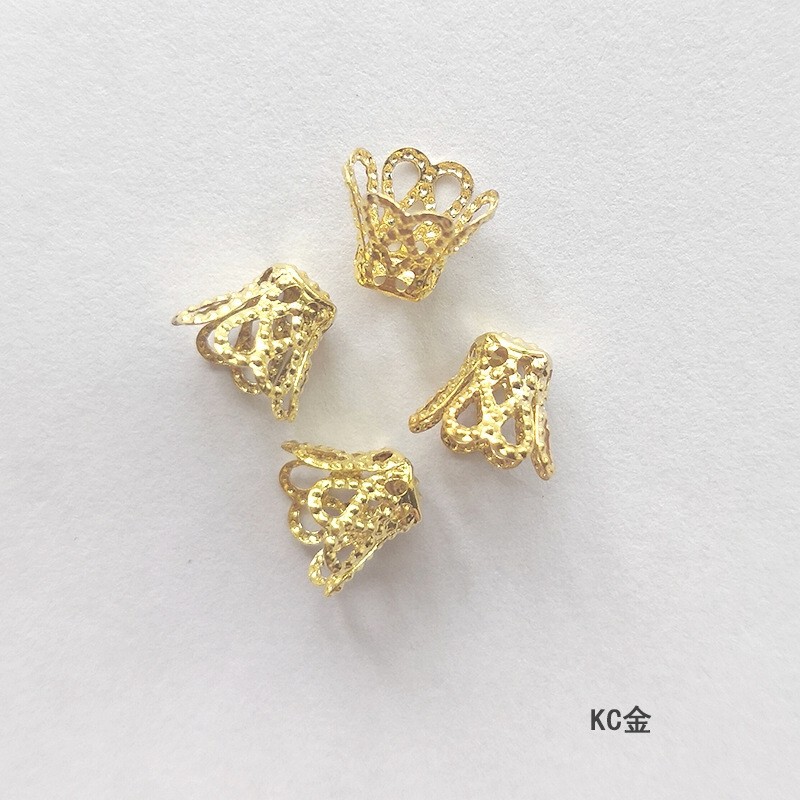 Iron plating hollow wine glass flower holder flower cap DIY accessories base in stock small wholesale Iron plating hollow wine glass flower holder flower cap DIY accessories base in stock small wholesale