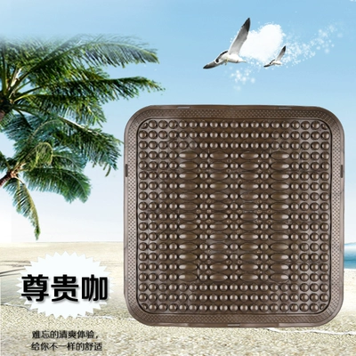 Seat cushion, seat cover cooling pad, all-season universal new cooling - plastic-small-square-mat-coffee-color