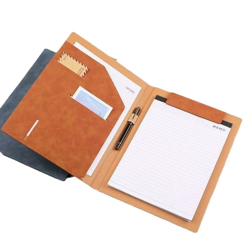 Business Magnetic File Clipboard A4 Hard Cover Luxury Office Stationery Manager Folder Notepad Notebook with Logo Printing