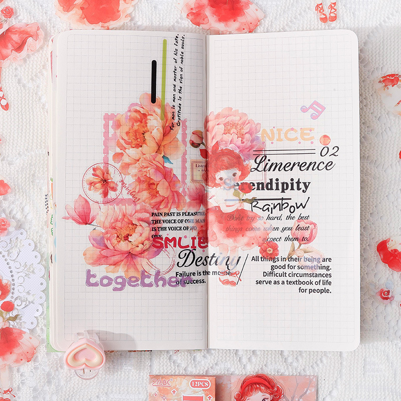 Elegante como azul transparente pegatinas de mascotas impermeables diy diario pegatinas personajes transfronterizos material pegatinas de chicas bolsa