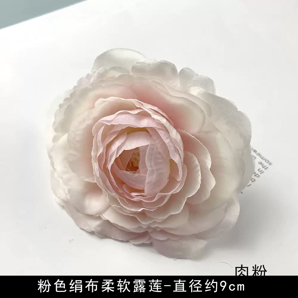 Flores artificiales flores rosadas bricolaje accesorios hechos a mano tocado de estilo antiguo accesorios de material de flor de horquilla arreglos florales de pared de flores de boda