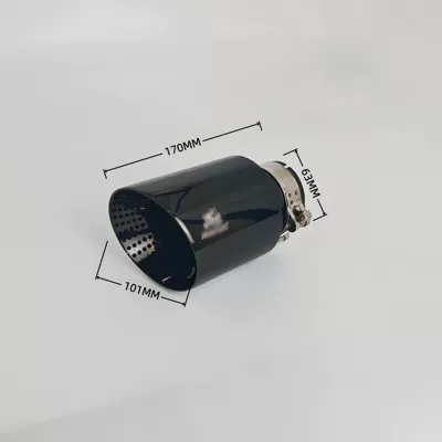 Exhaust pipe: modification AK stainless steel - 02-101ah101mm63-interface-titanium-black