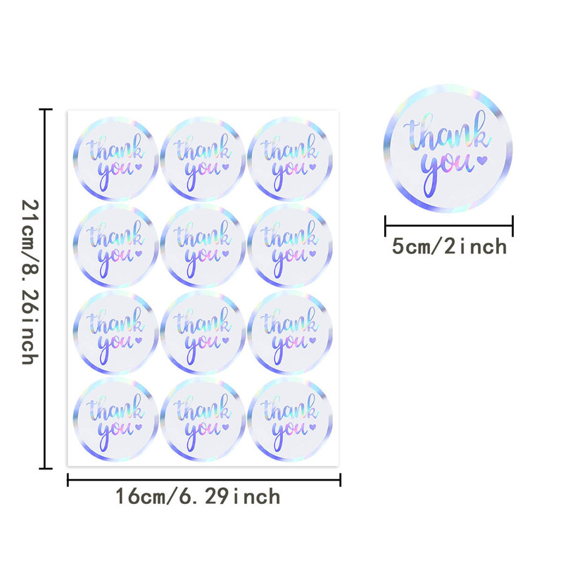 Cross-Border Thank You Laser Stickers Round Stickers Laser Thank You Labels Decorative Sealing Stickers Thank You Labels Cross-Border Thank You Laser Stickers Round Stickers Laser Thank You Labels Decorative Sealing Stickers Thank You Labels
