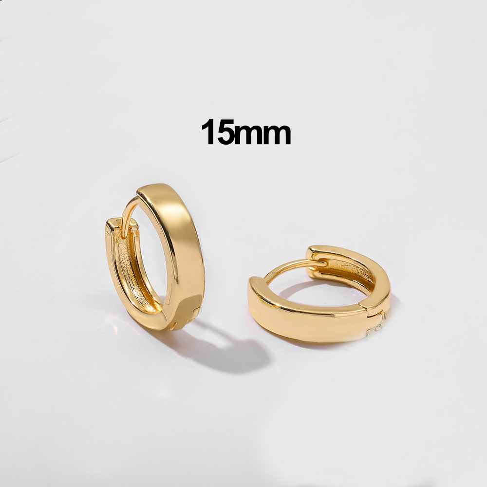 Retro C Shape Plating Alloy No Inlaid Earrings display picture 19