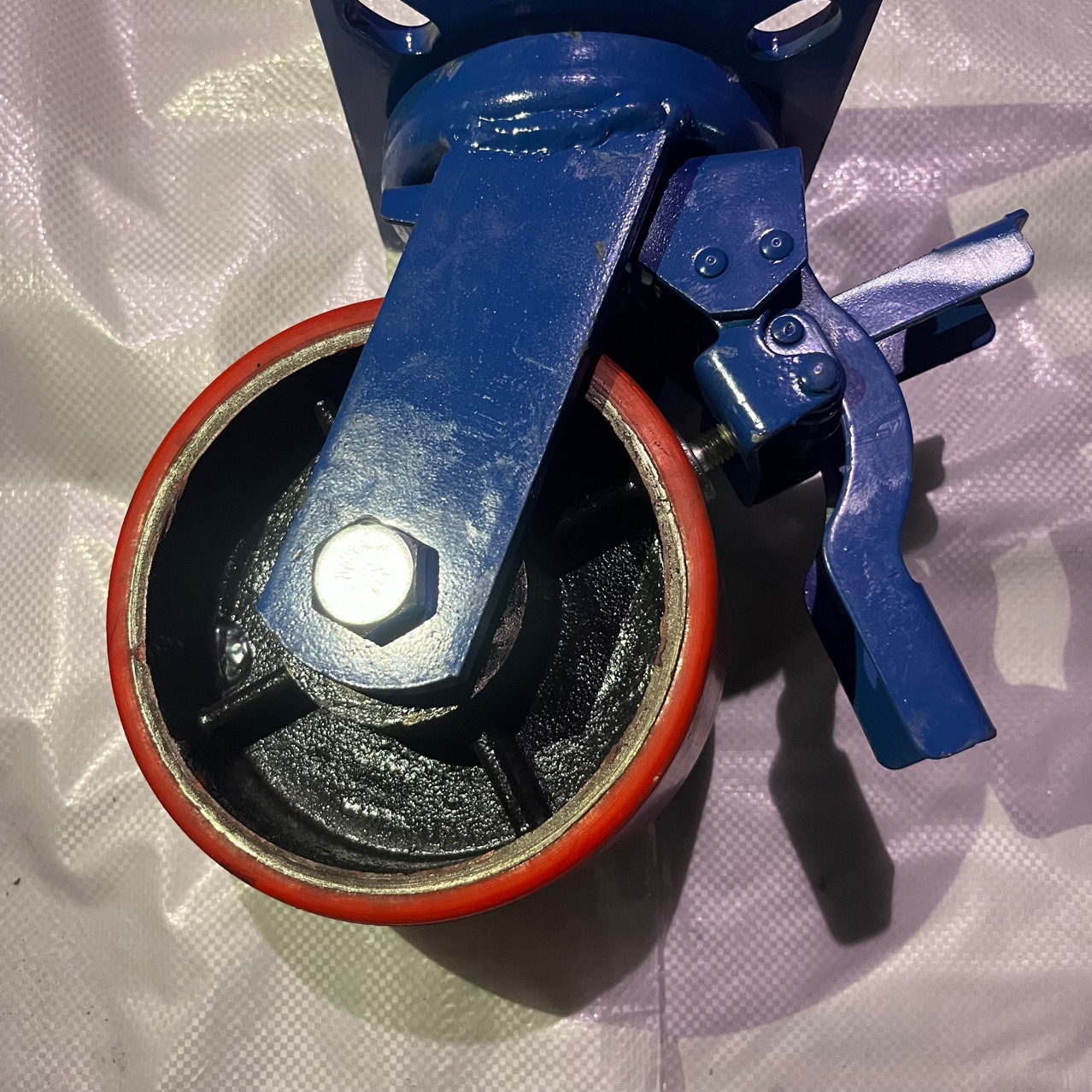 6inch 8inch Heavy Duty Scaffold Swivel Castor, Polyurethane Heavy Duty Wheel Caster Wheels