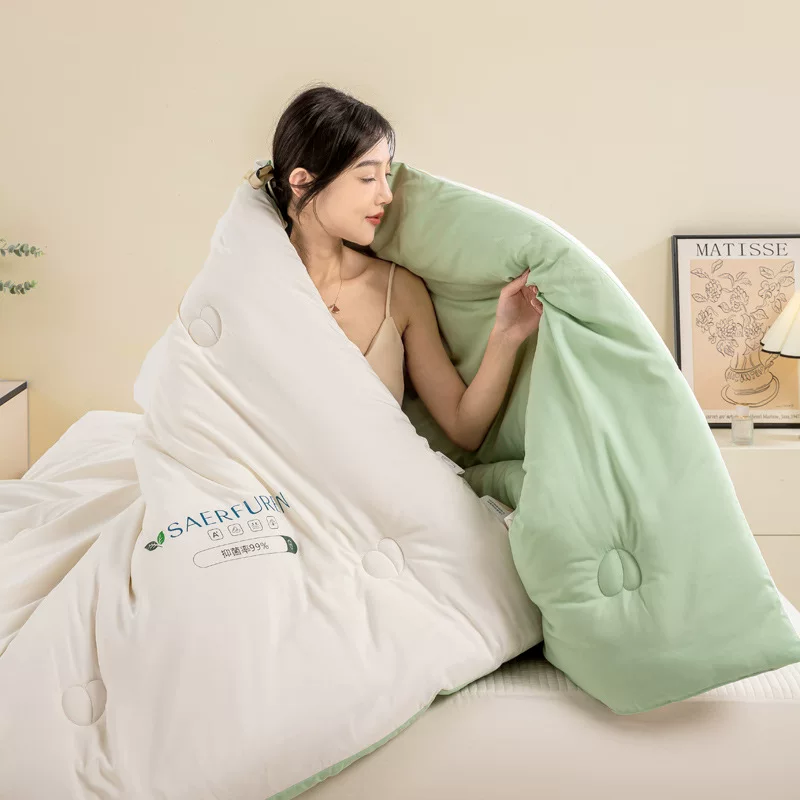 Класс А спать голышом соевое волокно стеганое одеяло зимой утолщенное т warm quilt core весна и осень однослойное кондиционируемое одеяло четыре сезона
