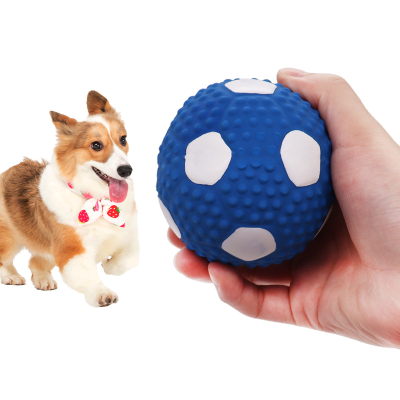 Juguetes para perros con sonido látex para mascotas, juguetes para perros que suenan, productos para perros auto-aburridos, pelotas para perros resistentes a morder al por mayor