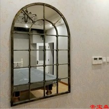 T欧式铁艺假窗镜框 壁饰圆弧窗户 客厅装饰镜框架 餐厅壁景挂镜