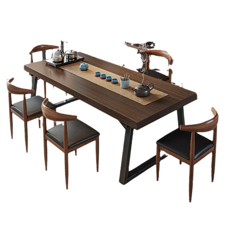 Combinación de mesa y silla de té, apartamento pequeño, mesa de centro simple, sala de estar, balcón doméstico, mesa de té, mesa de té, mesa de té, nueva mesa de té de tablero grande de estilo chino
