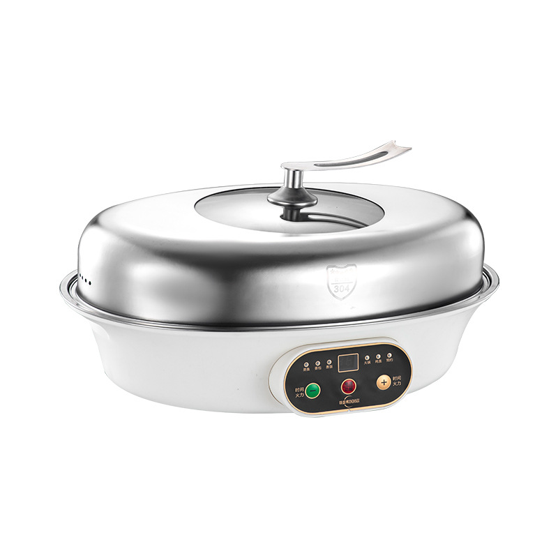 304 acero inoxidable cocinador eléctrico vapor inteligente artefacto doméstico vapor eléctrico comercial de doble capa de pescado al vapor puede reservar vapor