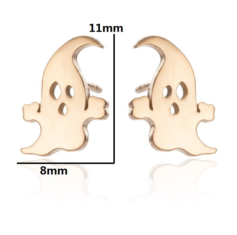 304 Stainless Steel Material PVD Coated 18K Gold Real Gold Plated Geometric 304 Stainless Steel Fashion Waterproof Non Tarnish Ear Studs