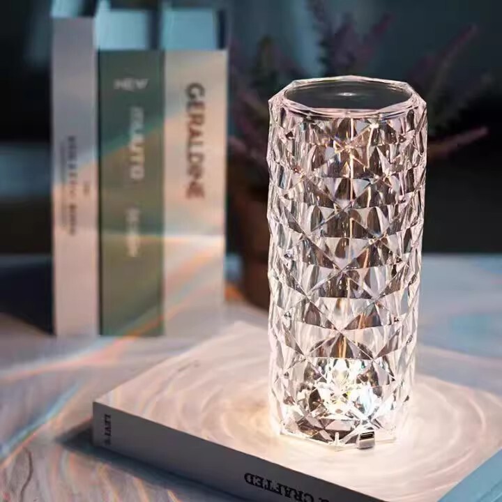Rose Atmosphere Crystal Lamp with Sensor, Trendy and Warm Romantic Table Lamp, Creative Decoration for Bedroom Bedside Night Light Rose Atmosphere Crystal Lamp with Sensor, Trendy and Warm Romantic Table Lamp, Creative Decoration for Bedroom Bedside Night Light