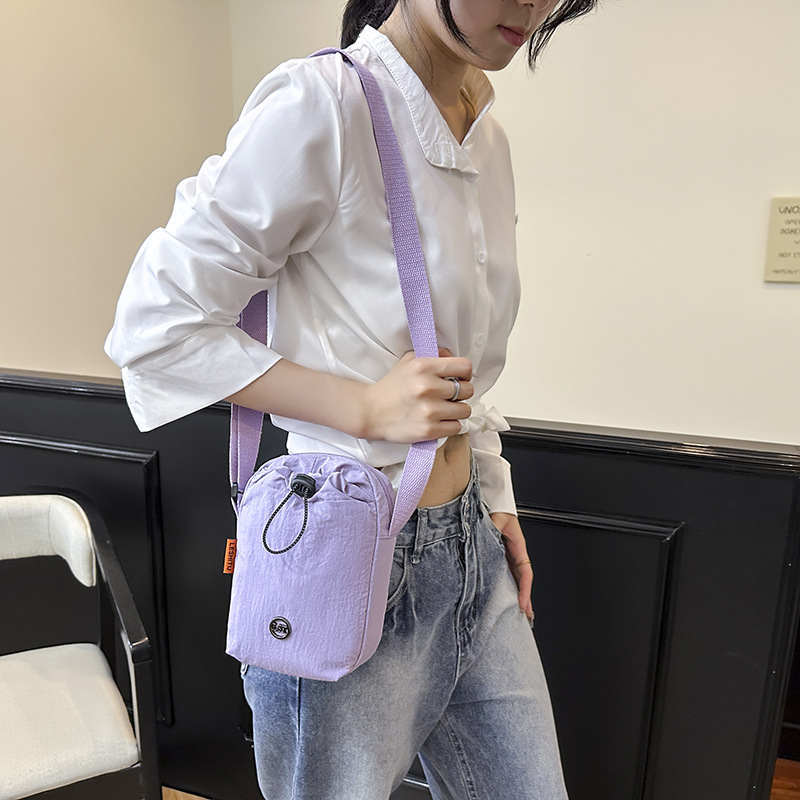 Bolso Bandolera para Teléfono Nailon Impermeable Con Cordón para Uso Diario